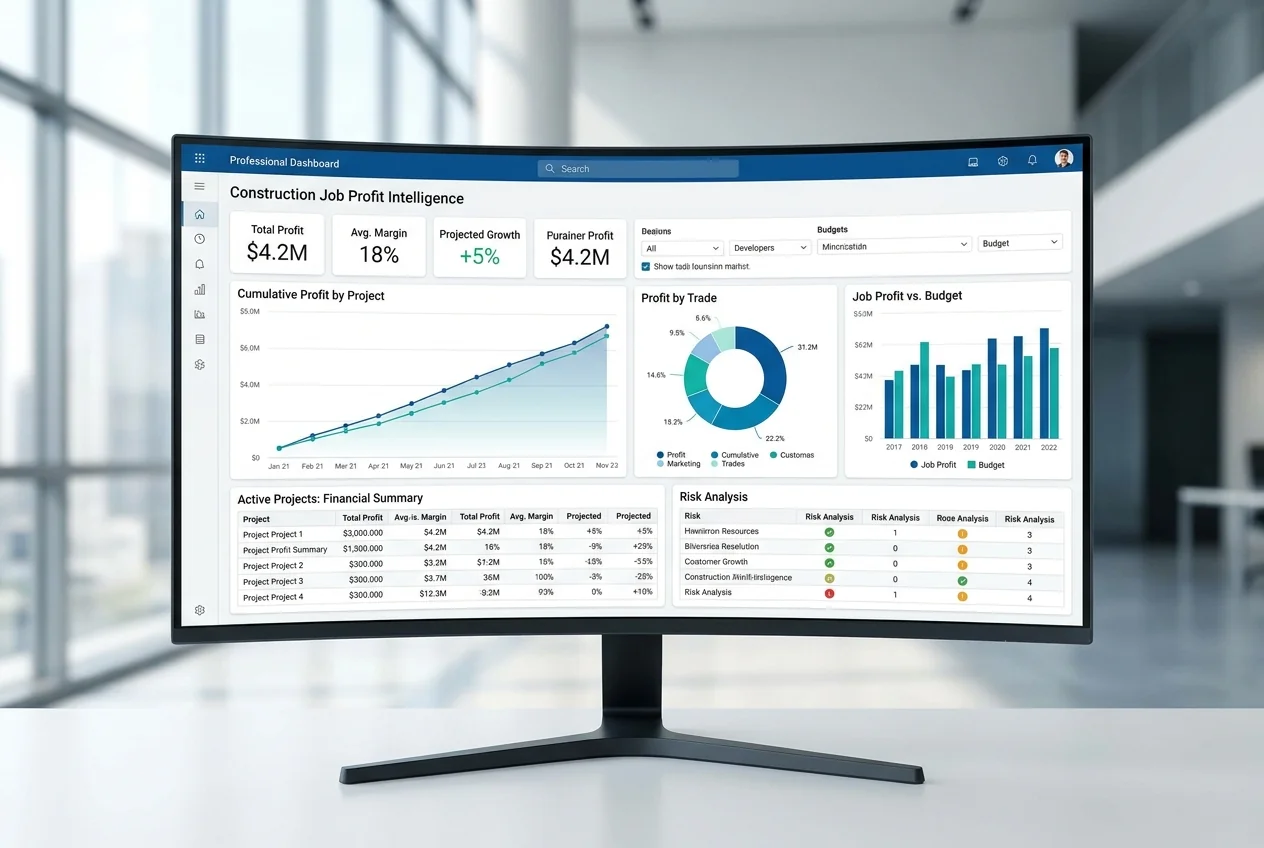 Job profit intelligence dashboard